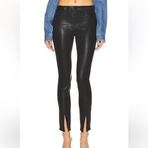 L'AGENCE Black Skinny Pants with Slit